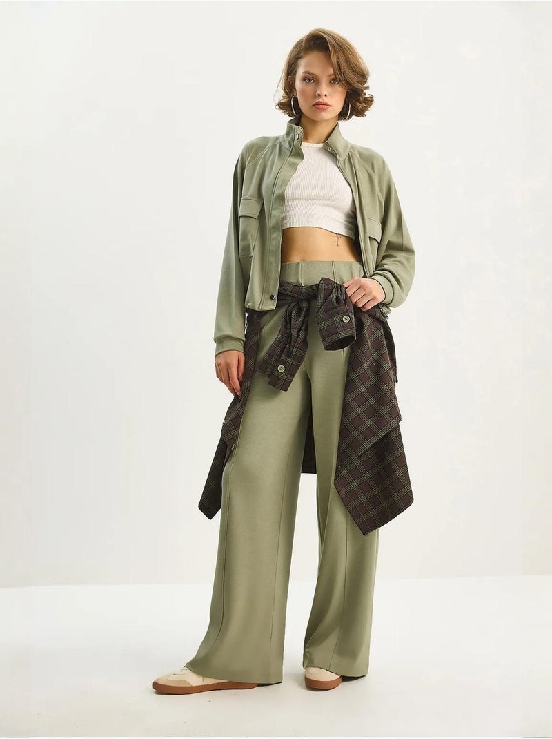 Conjunto de dos piezas con capucha, manga larga y cordón ajustable lucci Verde menta - Kiabi