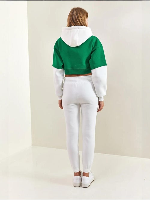Conjunto de dos piezas con capucha y estampado cepillado de hilo lucci - Kiabi Conjunto de dos piezas con capucha y estampado cepillado de hilo lucci - Kiabi