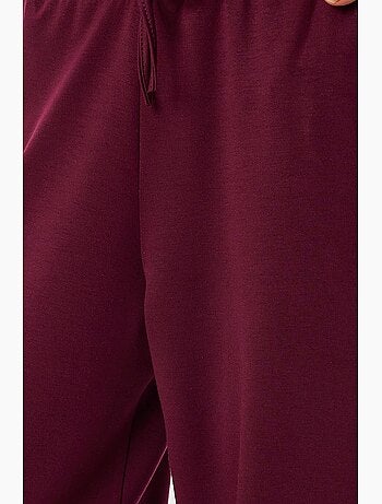 Conjunto de dos piezas con chaqueta con detalle de bolsillo y pantalón de pierna ancha istanbul