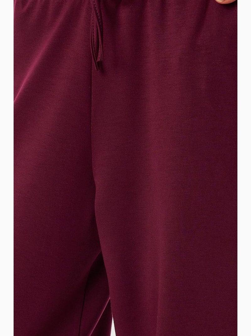 Conjunto de dos piezas con chaqueta con detalle de bolsillo y pantalón de pierna ancha istanbul Malva - Kiabi