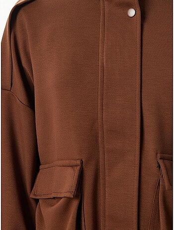 Conjunto de dos piezas con chaqueta con detalle de bolsillo y pantalón de pierna ancha istanbul