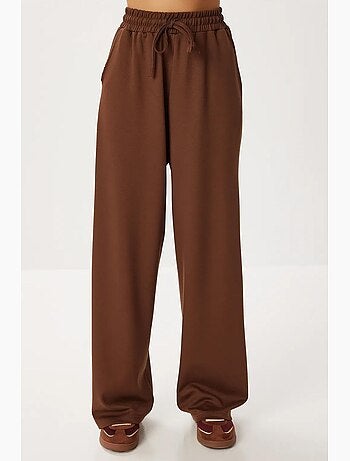 Conjunto de dos piezas con chaqueta con detalle de bolsillo y pantalón de pierna ancha istanbul
