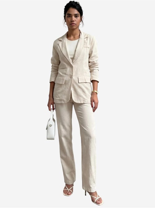 Conjunto de dos piezas con cuello de chaqueta abotonado my fashion - Kiabi