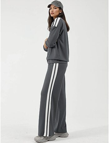 Conjunto de dos piezas con cuello y cremallera y pierna ancha hiccup