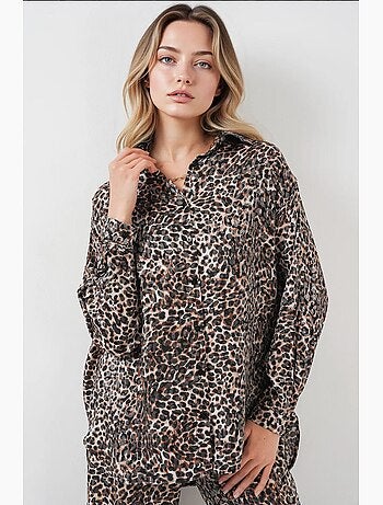Conjunto de dos piezas con estampado de leopardo bdart
