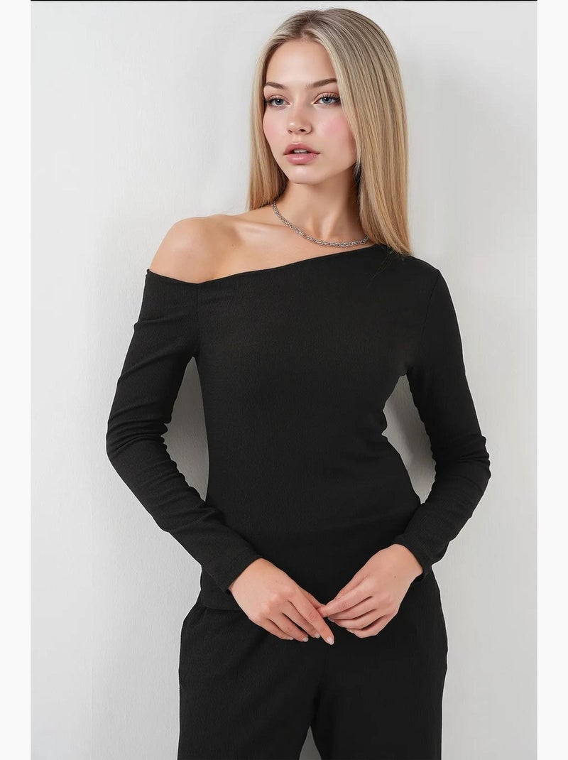 Conjunto de dos piezas con hombros descubiertos bdart Negro - Kiabi