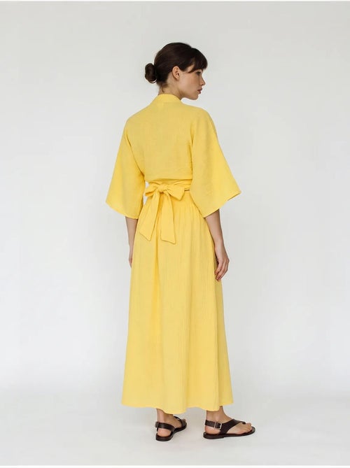 Conjunto de dos piezas de blusa y falda midi de algodón lucci - Kiabi Conjunto de dos piezas de blusa y falda midi de algodón lucci - Kiabi