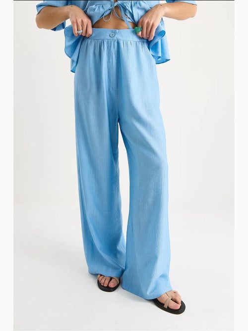 Conjunto de dos piezas de blusa y pantalón de manga corta con detalle de lazo lucci - Kiabi