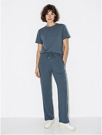 Conjunto de dos piezas de camiseta y pantalón de pernera ancha lucci