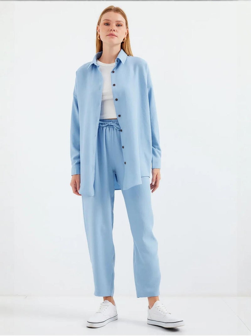 Conjunto de dos piezas de lino bdart Azul claro - Kiabi