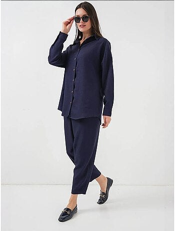 Conjunto de dos piezas de lino bdart
