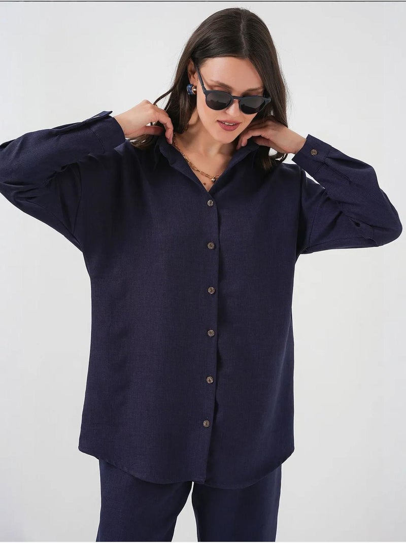 Conjunto de dos piezas de lino bdart Azul marino - Kiabi
