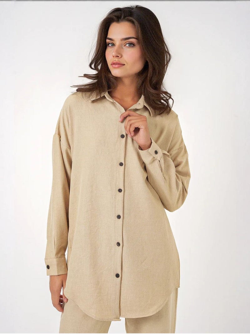 Conjunto de dos piezas de lino bdart Beige natural - Kiabi