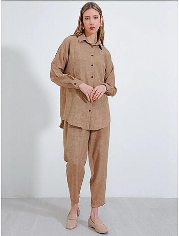 Conjunto de dos piezas de lino bdart