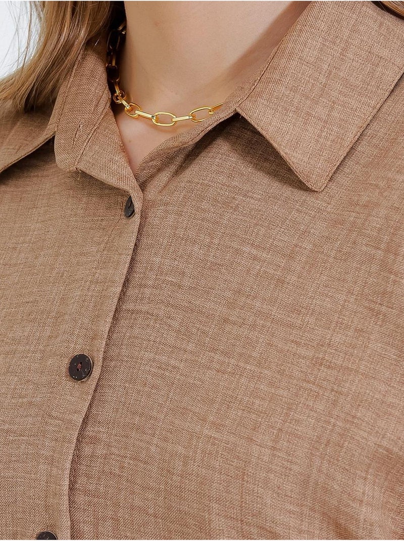 Conjunto de dos piezas de lino bdart Camel - Kiabi