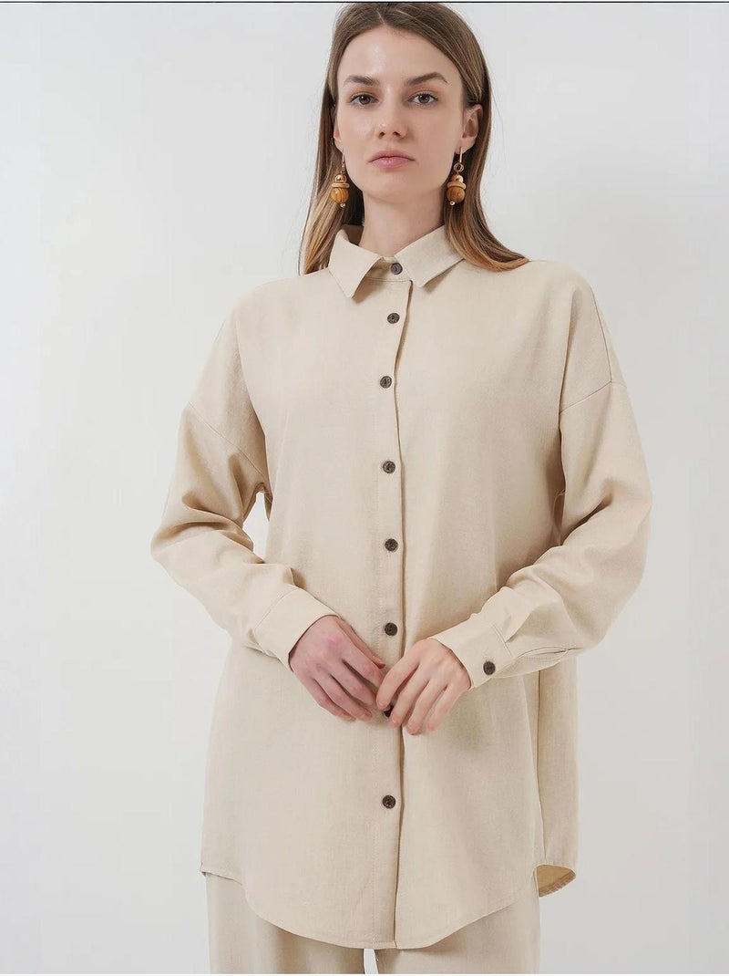 Conjunto de dos piezas de lino bdart Crema - Kiabi