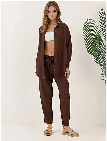 Conjunto de dos piezas de lino bdart