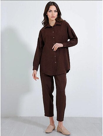 Conjunto de dos piezas de lino bdart