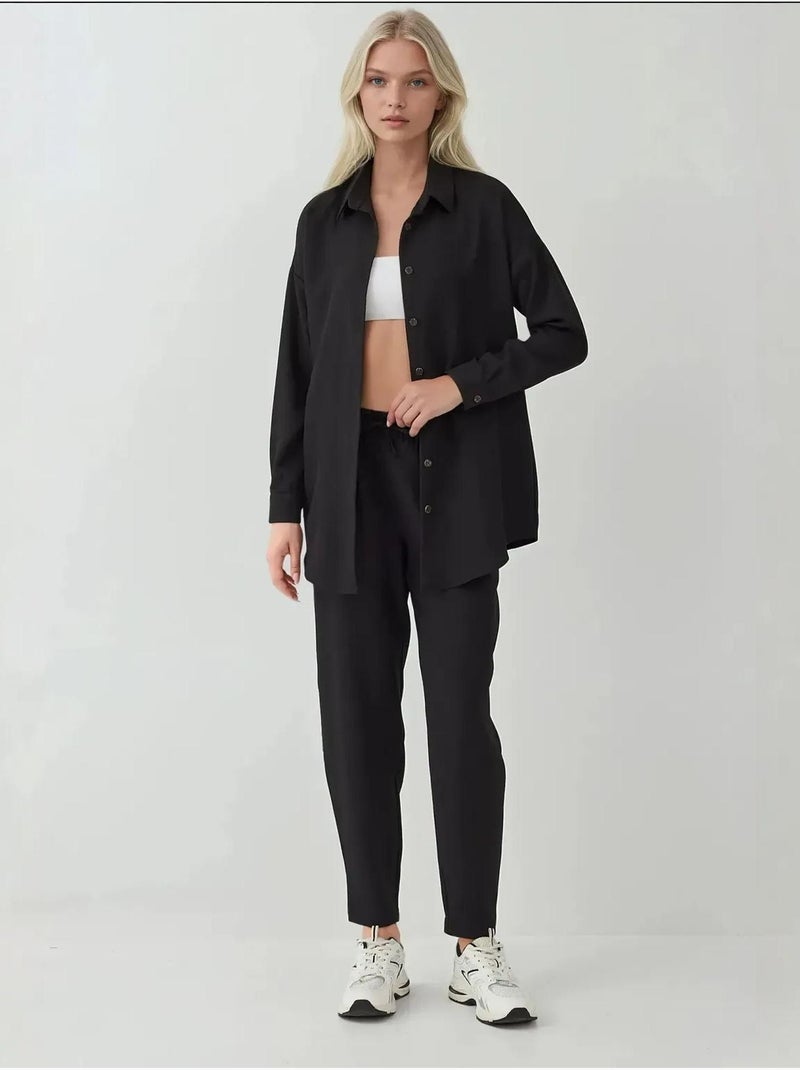 Conjunto de dos piezas de lino bdart Negro - Kiabi