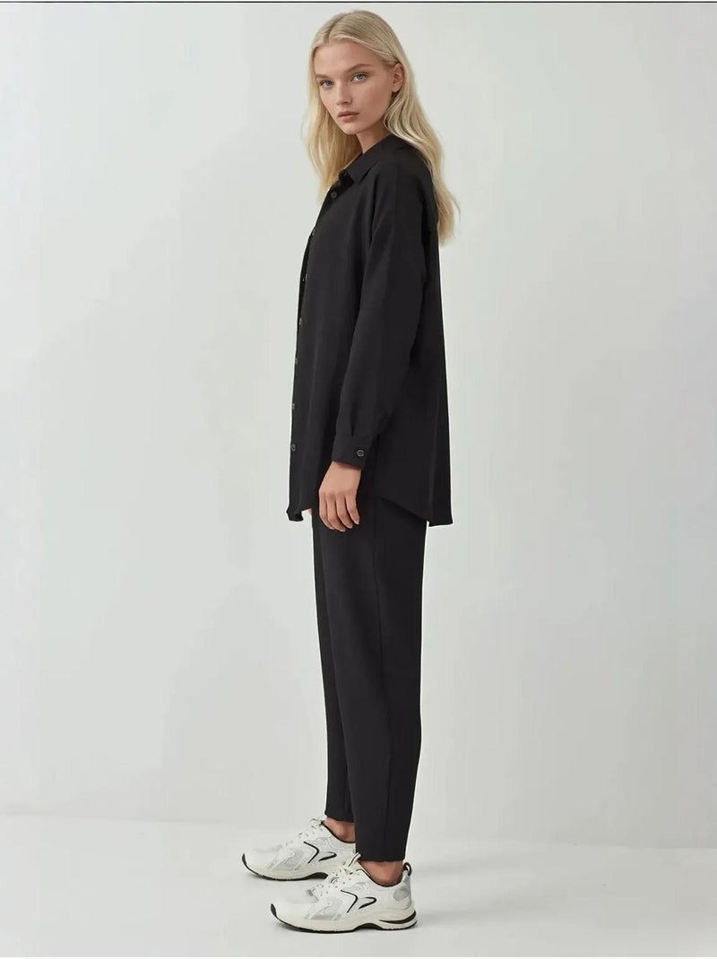 Conjunto de dos piezas de lino bdart Negro - Kiabi