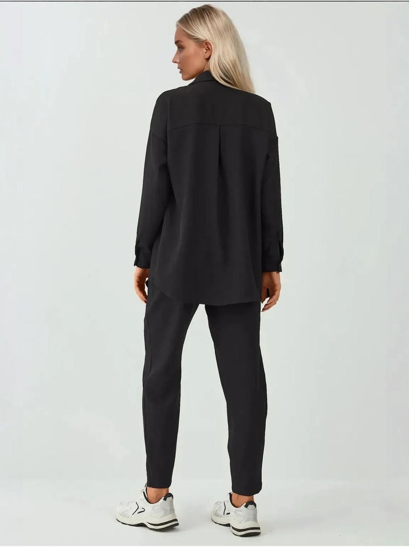 Conjunto de dos piezas de lino bdart Negro - Kiabi
