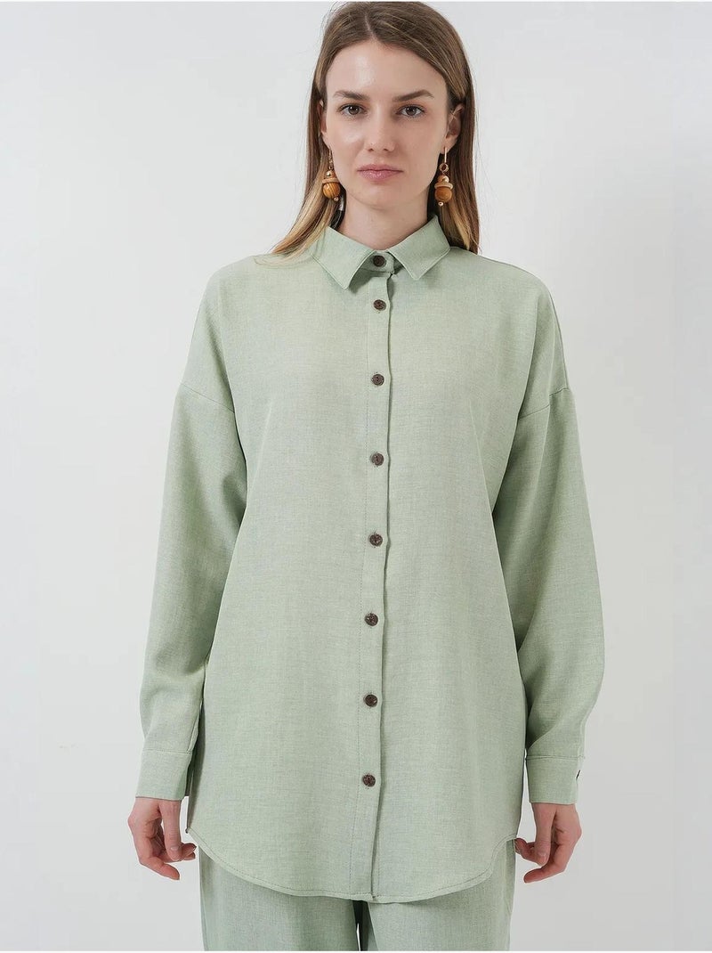 Conjunto de dos piezas de lino bdart Verde menta - Kiabi