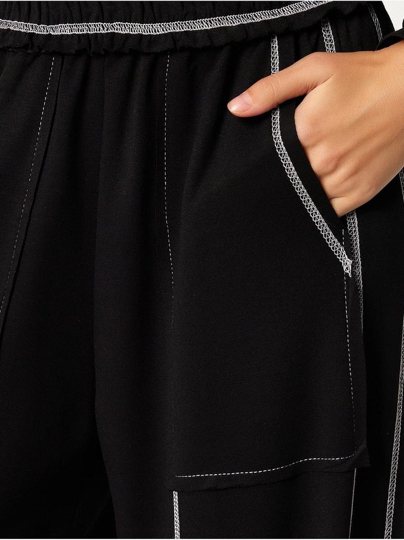 Conjunto de dos piezas de manga larga con cuello y cremallera de estambul istanbul Negro - Kiabi