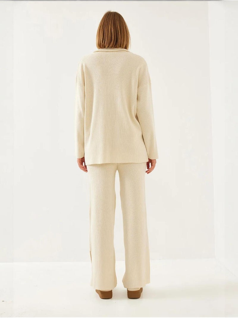 Conjunto de dos piezas de manga larga lucci Beige arcilla - Kiabi