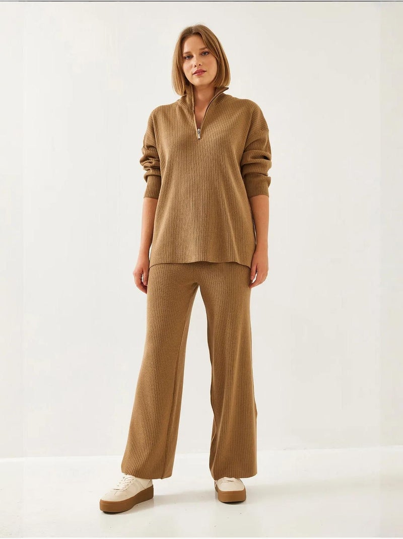 Conjunto de dos piezas de manga larga lucci Camel - Kiabi