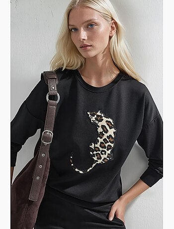 Conjunto de dos piezas de punto con cuello redondo hiccup