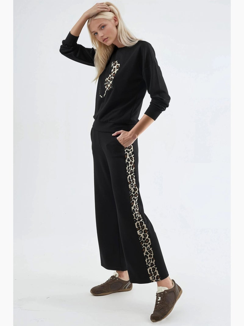 Conjunto de dos piezas de punto con cuello redondo hiccup Negro - Kiabi