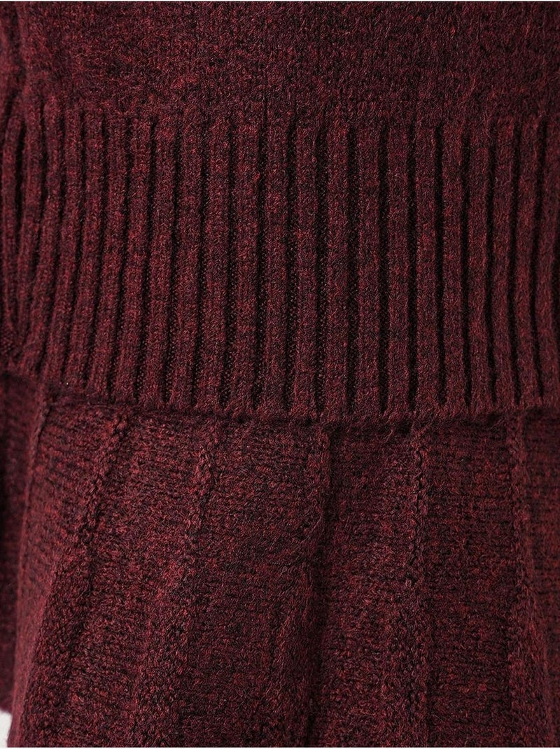 Conjunto de dos piezas de punto con falda y suéter bdart Rojo burdeos - Kiabi