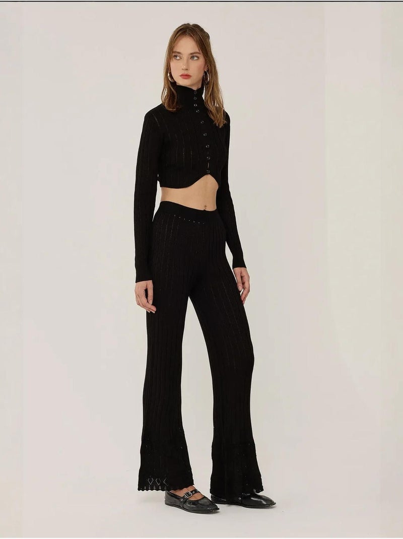 Conjunto de dos piezas de punto hiccup Negro - Kiabi