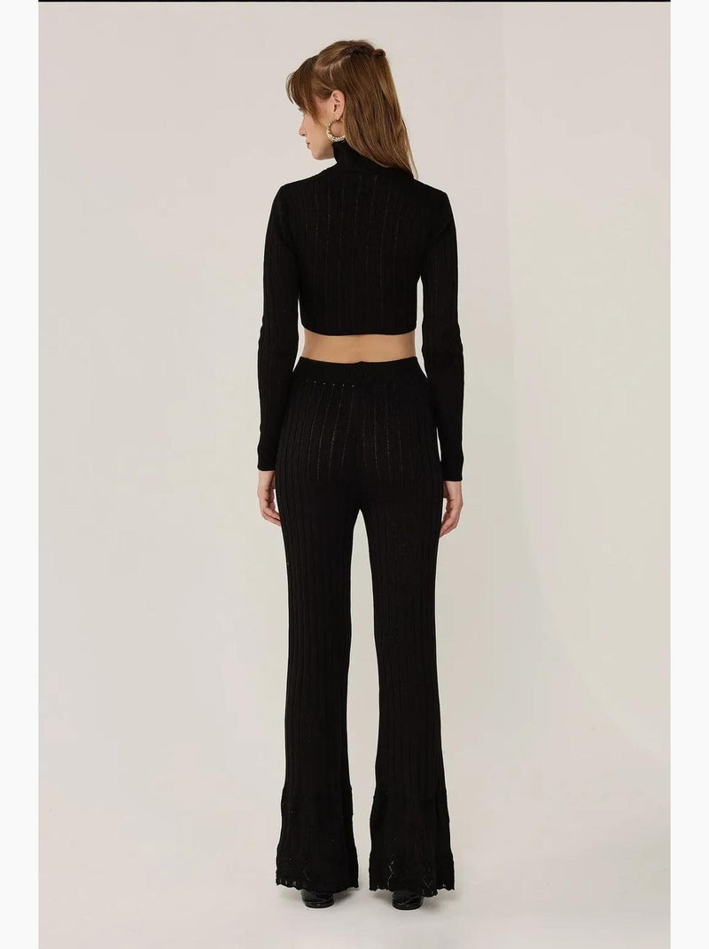 Conjunto de dos piezas de punto hiccup Negro - Kiabi