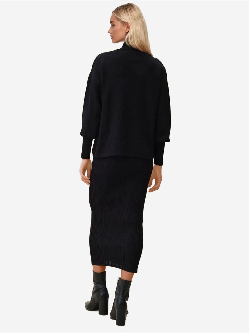 Conjunto de dos piezas de punto Negro - Kiabi