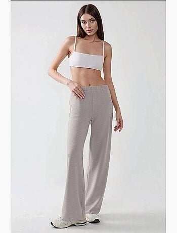 Conjunto de dos piezas de top y pantalón sin tirantes texturizado hiccup
