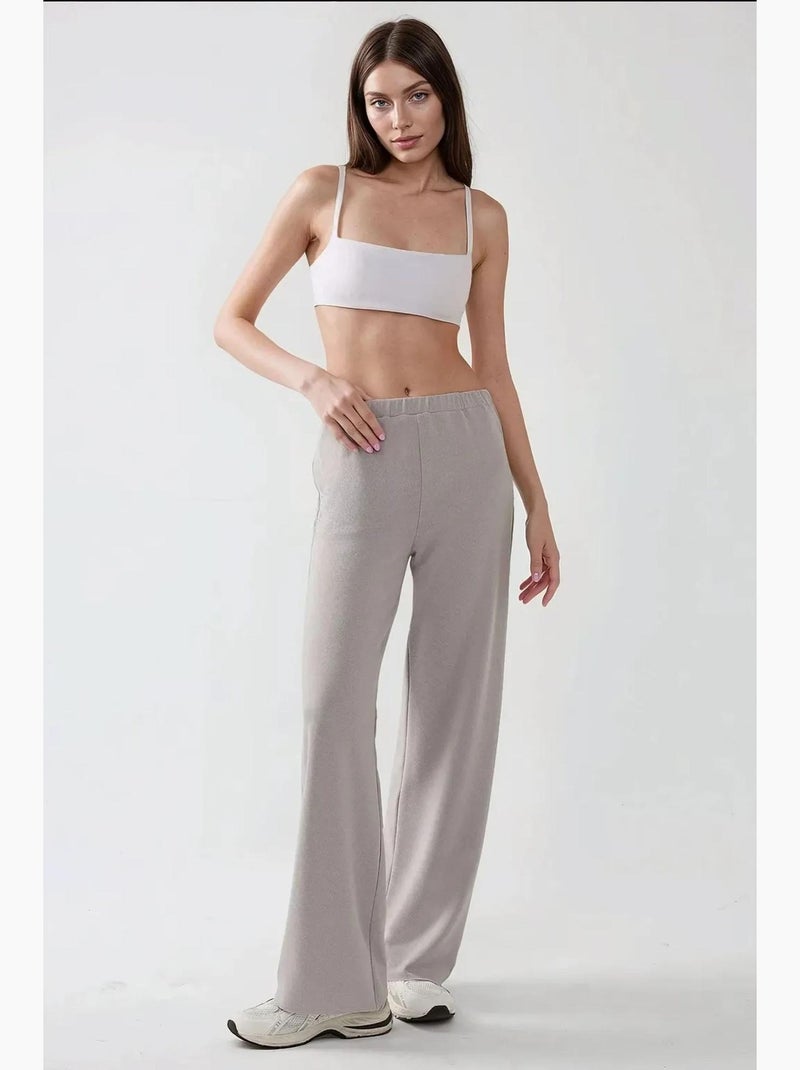 Conjunto de dos piezas de top y pantalón sin tirantes texturizado hiccup Azul claro - Kiabi