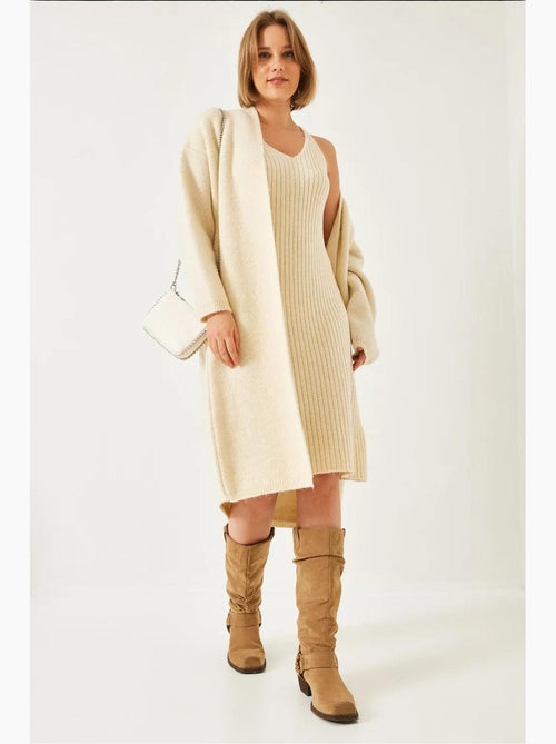 Conjunto de dos piezas de vestido y cárdigan lucci - Kiabi