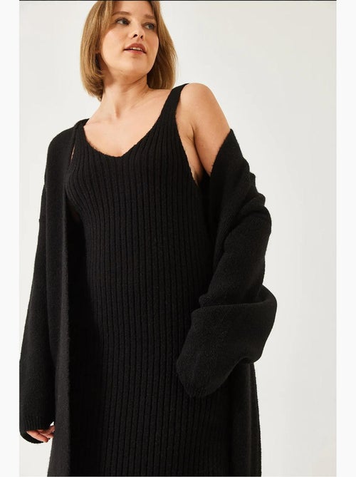 Conjunto de dos piezas de vestido y cárdigan lucci - Kiabi