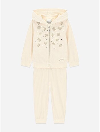 Conjunto de dos piezas: sudadera con capucha y pantalón - guess kids