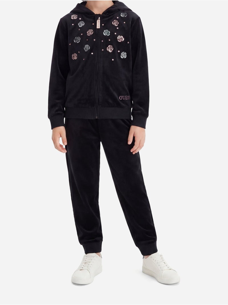Conjunto de dos piezas: sudadera con capucha y pantalón - guess kids Negro - Kiabi
