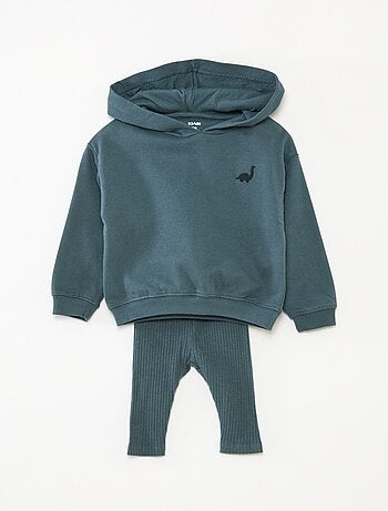 Conjunto de dos piezas sudadera + legging