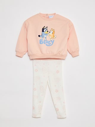Conjunto de dos piezas sudadera + legging 'Bluey'