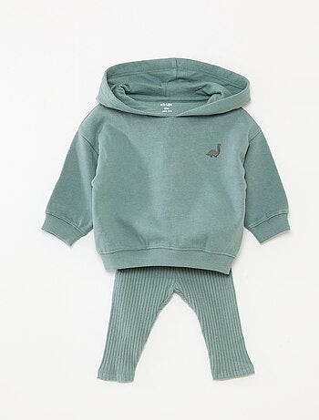 Conjunto de dos piezas sudadera + legging