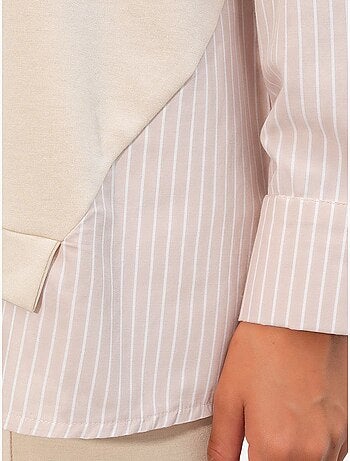 Conjunto de dos piezas tejido a rayas bdart