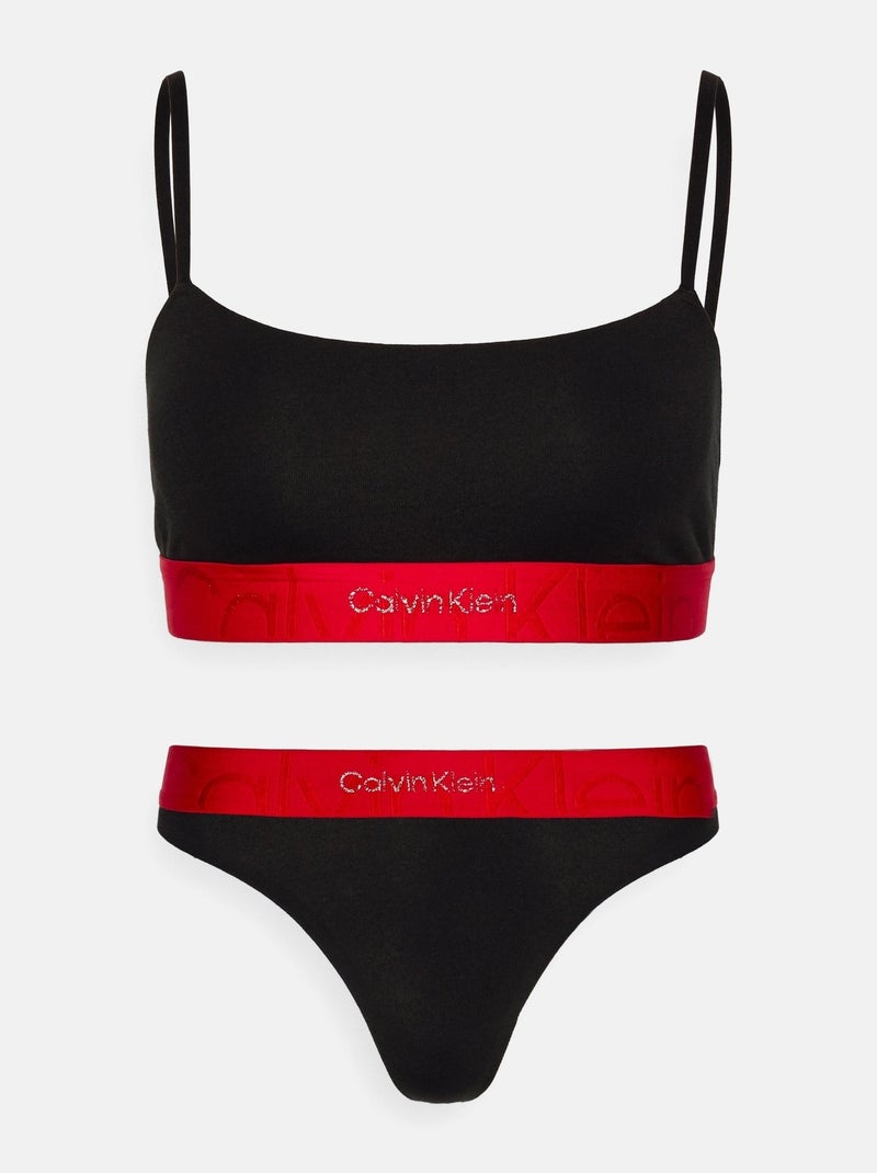 Conjunto de dos piezas (top y braguita) - calvin klein Negro - Kiabi