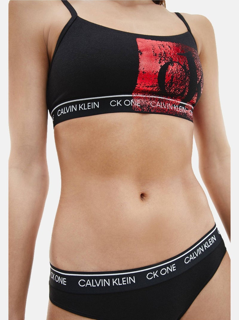 Conjunto de dos piezas (top y braguita) - calvin klein Negro Rojo - Kiabi