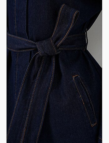 Conjunto de dos piezas vaqueras con cuello de chaqueta bdart