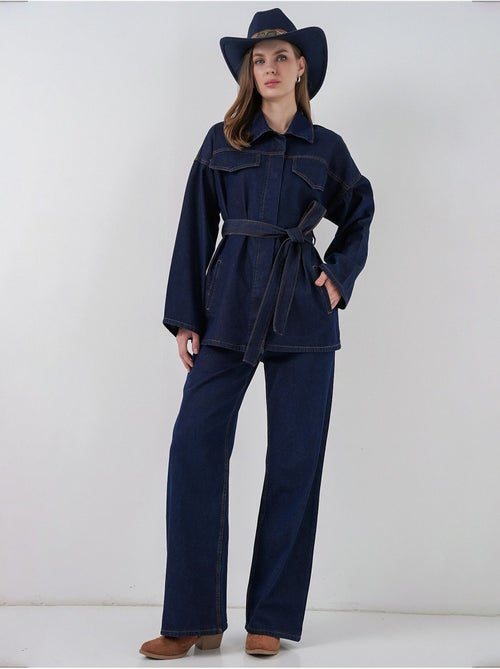 Conjunto de dos piezas vaqueras con cuello de chaqueta bdart - Kiabi