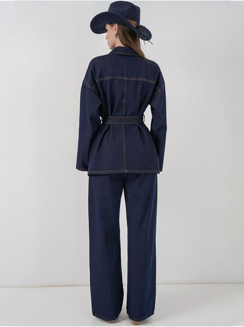 Conjunto de dos piezas vaqueras con cuello de chaqueta bdart - Kiabi
